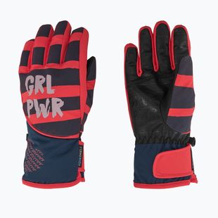 Dětské lyžařské rukavice ZIENER Liwa Aquashield PR fiery red