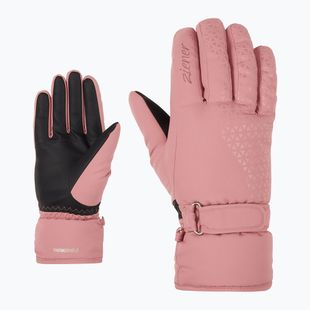 Dámské lyžařské rukavice ZIENER Kisar Aquashield rose blossom