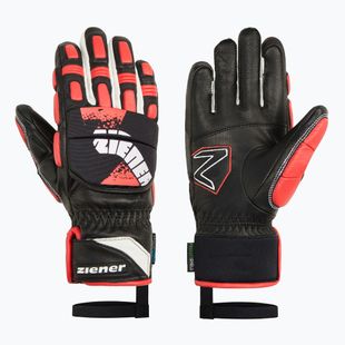 Dětské rukavice na lyže Ziener Lonos-Z AS PR black/red