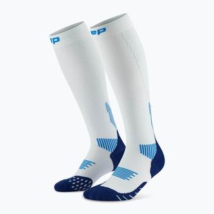 Pánské kompresní ponožky CEP Run Tall 5.0 ice/blue