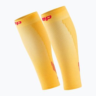 Pánské kompresní pásky na lýtka CEP Calf 5.0 marigold/burgundy
