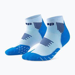 Pánské kompresní ponožky CEP Run Low Cut 5.0 blue/ice