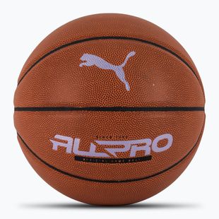 Basketbalový míč PUMA teamJAWS All Pro Basketball leather brown/puma black velikost 7