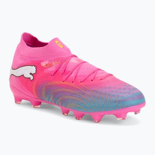 Dětské kopačky PUMA Future 9 Pro FG/AG Jr poison pink/puma wht/sun stream/bright aqua/puma blk