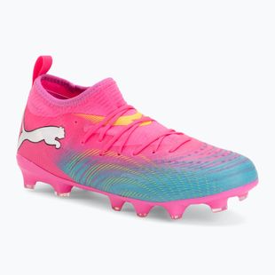 Dětské kopačky PUMA Future 9 Match FG/AG Jr poison pink/puma wht/sun stream/bright aqua/puma blk