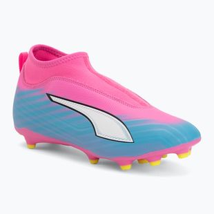 Dětské kopačky PUMA Ultra 6 Match+ LL FG/AG Jr poison pink/puma white/sun stream/bright aqua/puma black