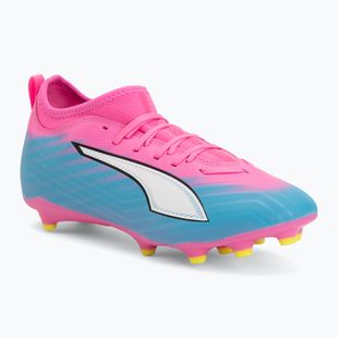 Dětské kopačky PUMA Ultra 6 Match FG/AG Jr poison pink/puma white/sun stream/bright aqua/puma black