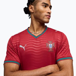 Pánský fotbalový dres PUMA FPF Portugalsko Domácí dres Replica Club červená/zelená