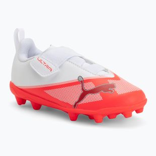 Dětské kopačky PUMA Ultra 7 Play V FG/AG RB Jr ultra red/puma black/puma white