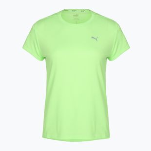 Dámské běžecké tričko PUMA Run Favorite Heather green/neon