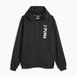 Pánská mikina PUMA Fit Double Knit FZ Hoodie puma black