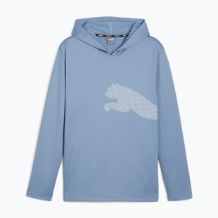 Pánská mikina PUMA Train All Day Big Cat Hoodie zen blue
