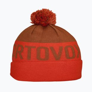 Zimní čepice ORTOVOX Bobble Knit hot orange