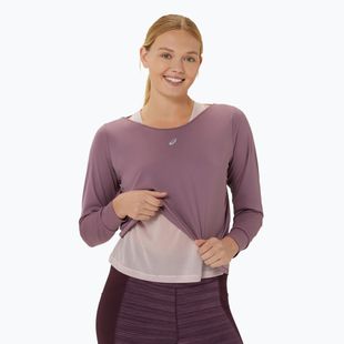 Dámský běžecký top longsleeve + tílko ASICS Nagino Run dusty mauve/watershed rose