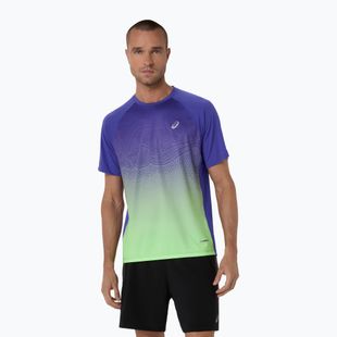 Pánské běžecké tričko ASICS Road Fade SS cobalt burst/illuminate green