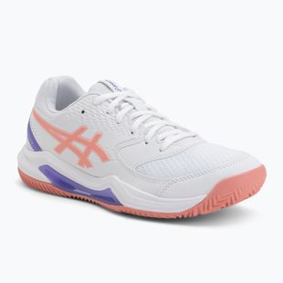 Dámské padelové boty ASICS Gel-Dedicate 8 Padel W white/guava