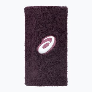 Náramky z froté na zápěstí ASICS Wrist Band Long 2 pcs. dark aubergine