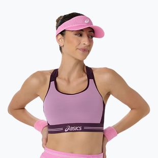 Sportovní podprsenka ASICS Game Compression Bra Dark Aubergine/Bubblegum