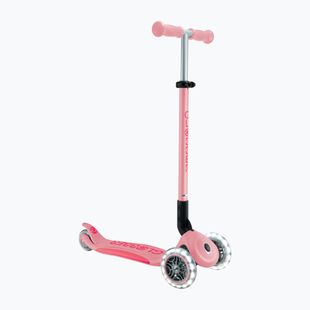Dětská koloběžka Globber Primo Foldable Plus Lights pastel pink