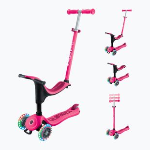 Dětská koloběžka Globber Go.Up Sporty Lights fuchsia
