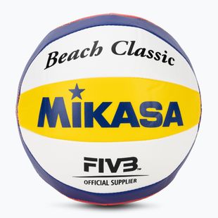 Volejbalový míč Mikasa BV1.550C white/blue/yellow/orange velikost 1,5