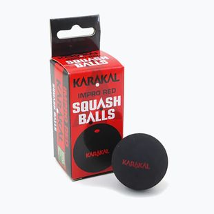 Squashové míčky Karakal Impro Red Dot 12 ks black.