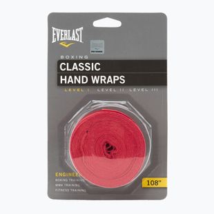 Boxerské bandáže Everlast 275 cm red