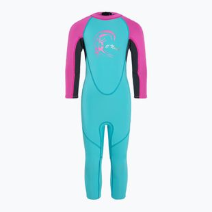 Dětský neopren O'Neill Toddler Reactor-2 2 mm Back Zip Full dg5/lt aqua/graph/berry