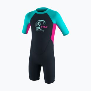 Dětský neopren O'Neill Toddler Reactor-2 2 mm Back Zip slate/berry/lighta aqua