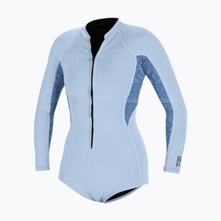 Dámský plavecký neopren O'Neill Bahia 2/1 mm Front Zip Short Spring chambray blue/surf abstract
