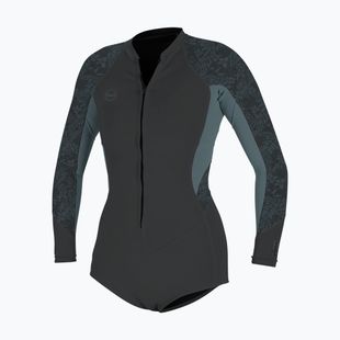 Dámský plavecký neopren O'Neill Bahia 2/1 mm Front Zip Short Spring tempered steel/shade