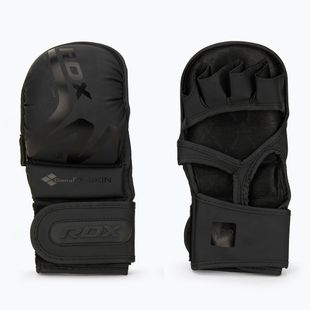 Grapplingové rukavice RDX T15 Noir Hybrid matte black