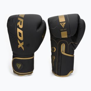 Boxerské rukavice RDX F6 černo-zlate BGR-F6MGL