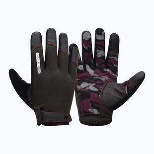 Tréninkové rikavice RDX T2 Touch Screen Friendly Full Finger Gym Gloves full pink