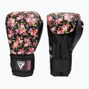 Boxerské rukavice RDX FL-5 černo-růžove BGR-FL5B