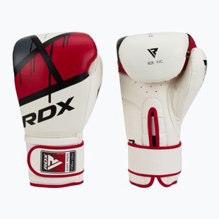 Boxerské rukavice RDX červenobílé BGR-F7R