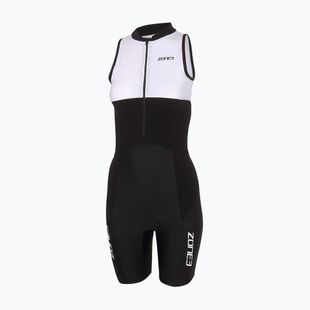 Dámský triatlonový dres ZONE3 Lava Long Distance Trisuit black/white/green