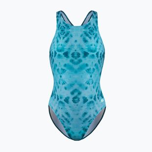 Dámské jednodílné plavky ZONE3 Classic teal tie-dye