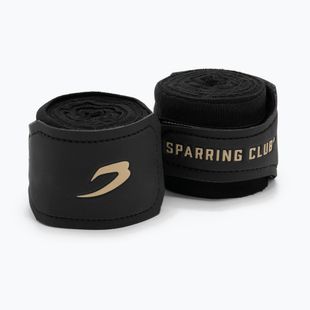 Bandáže na box BOXRAW Sparring Club Hand Wraps 450 cm black
