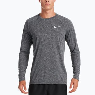 Pánské tréninkové tričko s dlouhým rukávem Nike Heather black NESSA590-001