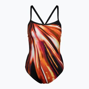 Dámské jednodílné plavky Nike Spectrum černo-červené NESSA014-614
