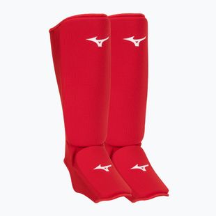 Mizuno Instep červené chrániče holeně a chodidla 23EHA05062