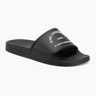 Dámské nazouváky   KARL LAGERFELD Kondo 2.0 Maison black rubber