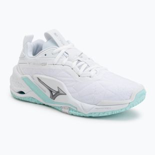 Dámské házenkářské boty Mizuno Wave Stealth Neo 2 white/blue tint