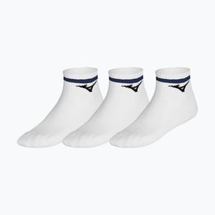 Ponožky Mizuno Training Mid With Line 3 pairs white/ultramarine
