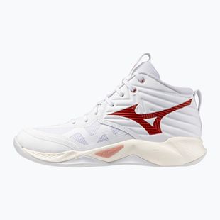 Dámské volejbalové boty Mizuno Wave Momentum Pro Mid white/rose elegance/lava falls