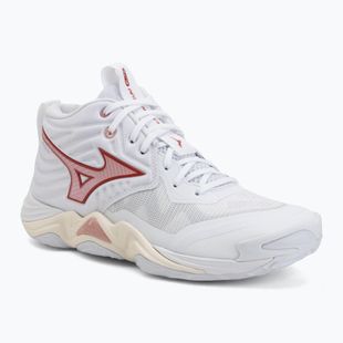 Dámské volejbalové boty Mizuno Wave Momentum Elite Mid white/rose elegance/lava falls