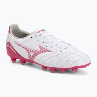 Kopačky Mizuno Morelia Neo IV Pro FG white/fuchsia purple/fuchsia purple