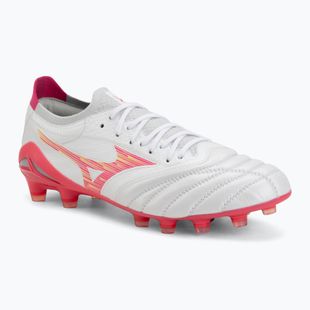 Kopačky Mizuno Morelia Neo IV Beta Elite FG white/pink tetra/fuchsia purple