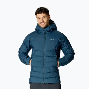 Pánská péřová bunda Rab Infinity Windstopper Hoody tempest blue